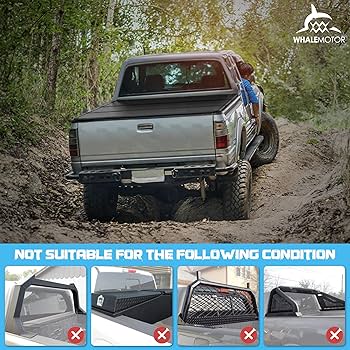 Amazon.com: Hard Folding Truck Bed Tonneau Cover Compatible